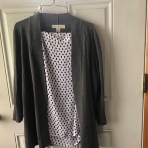 Laura Ashley Size Small Gray Sweater